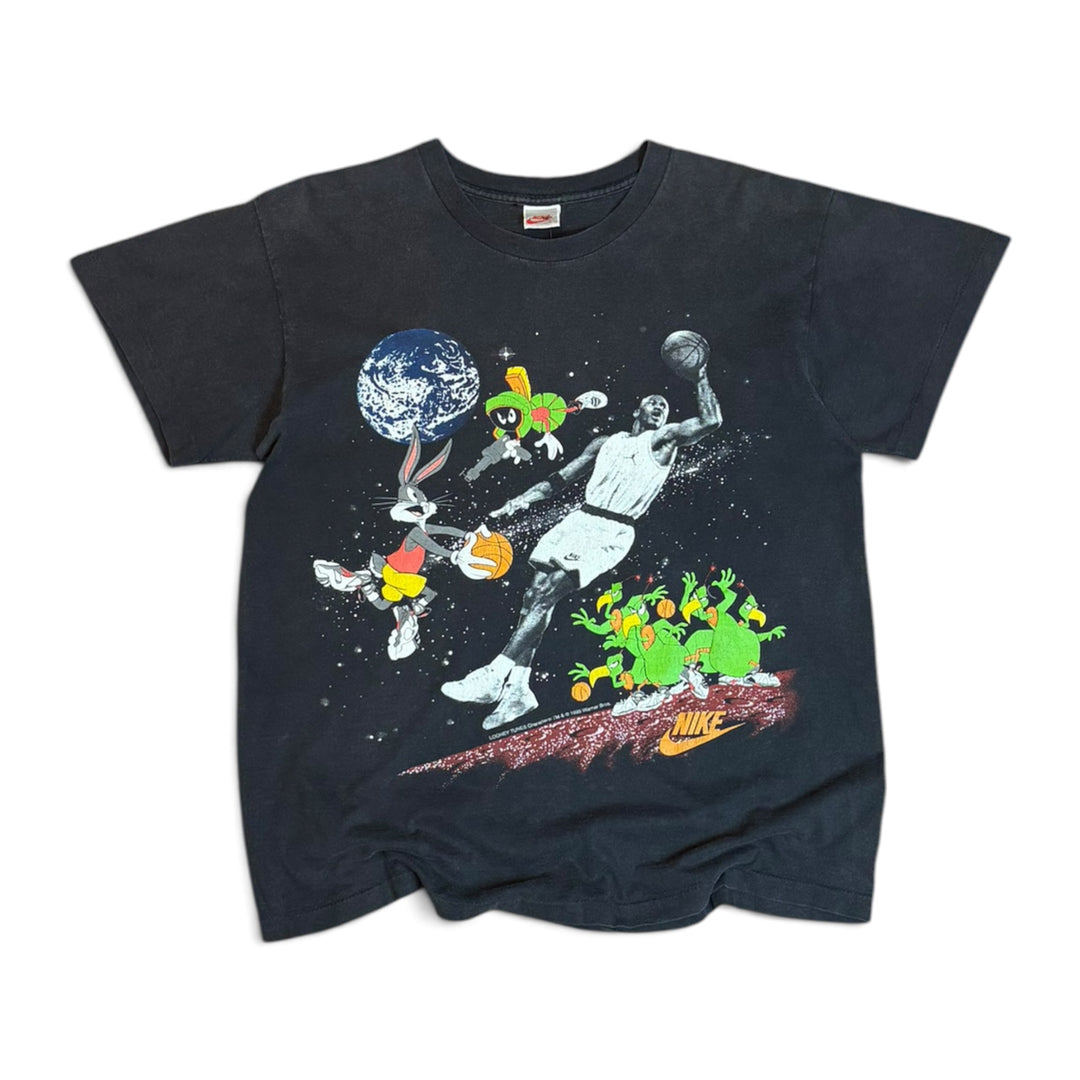 1993 Vintage Nike Jordan Space Jam Black Graphic T-Shirt (L)