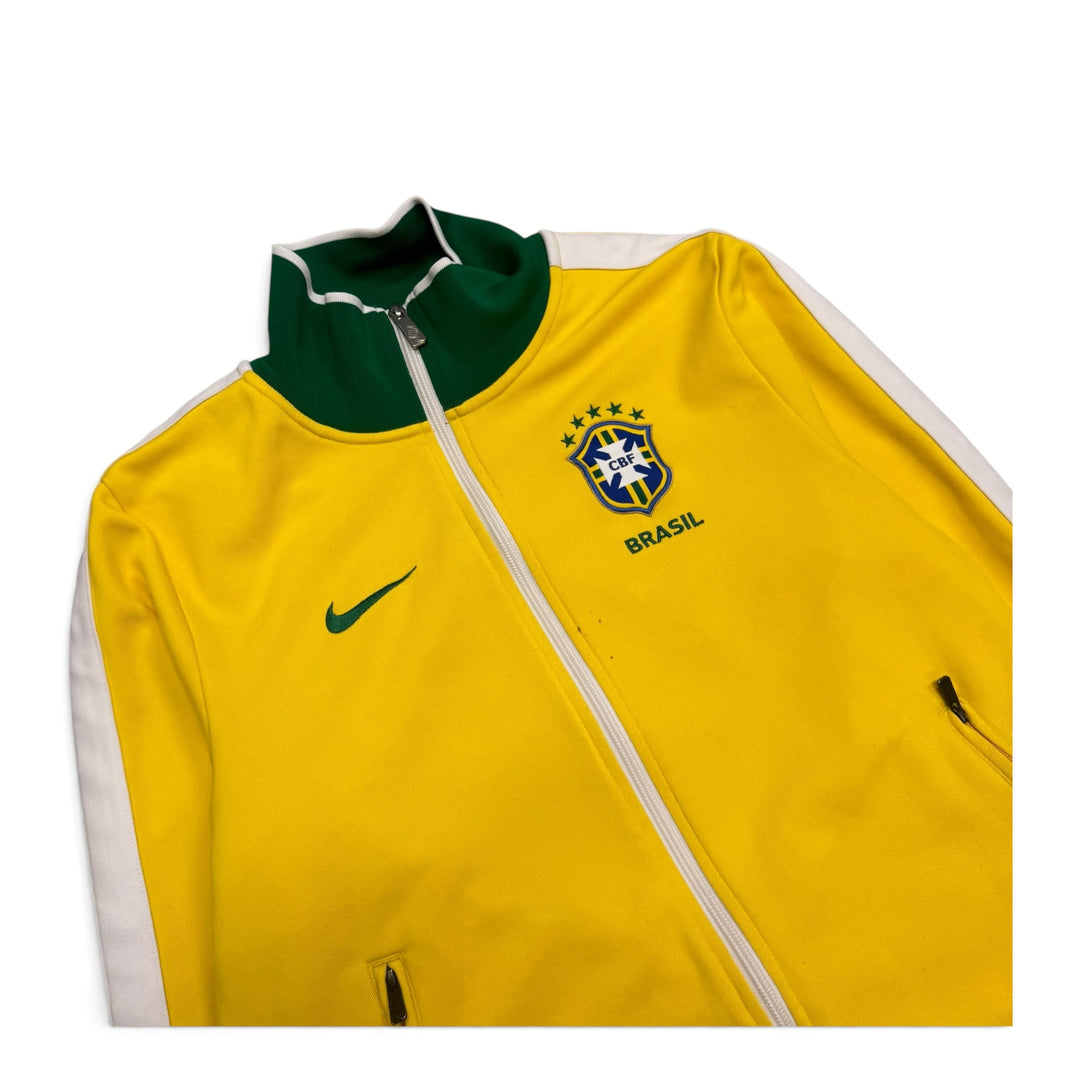 Nike Brazil Yellow & Green Tracksuit Jacket (S)