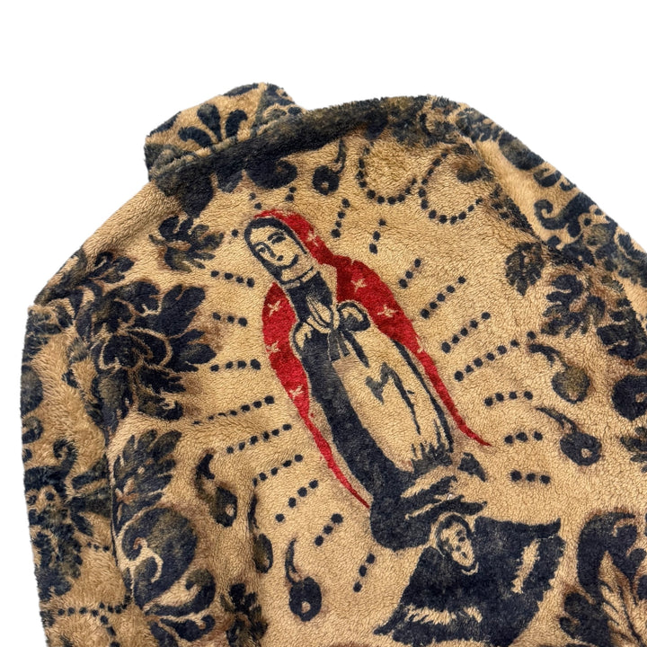 Kapital Virgin Mary Damask Fleece Brown (S)