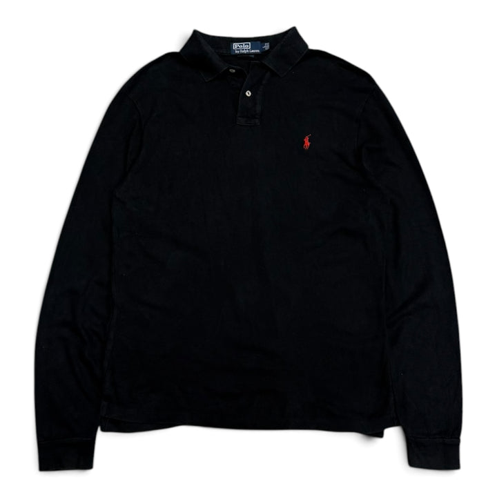 Polo Ralph Lauren Long Sleeve Polo Shirt Black (L)