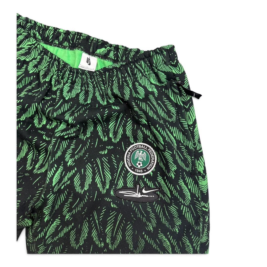 Nike Nigeria X Slawn Fleece Hoodie Tracksuit Set (Black L)