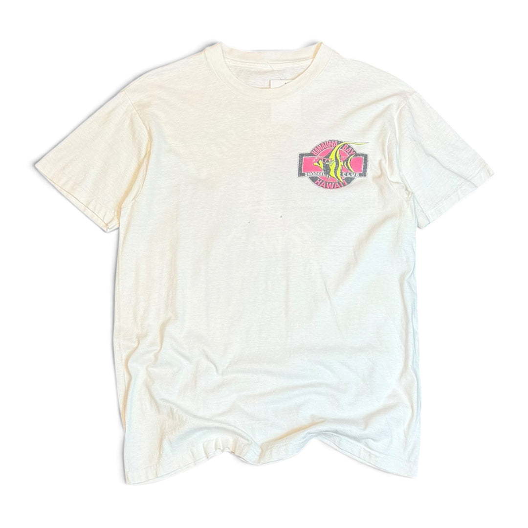 90's Vintage Hawaii White Graphic T-Shirt (S)