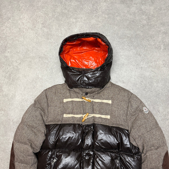 Vintage Moncler Brown Hooded Puffer Jacket (M)