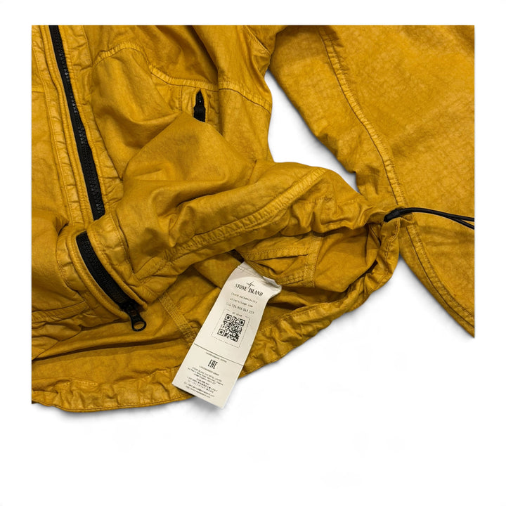 Stone Island Yellow Zip Up Hooded Jacket (L)