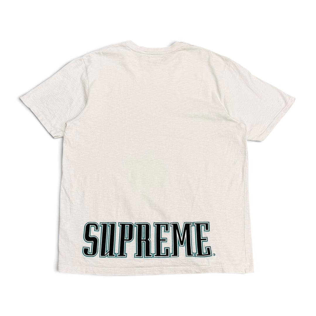 Supreme Contrast Applique T shirt White (XL)