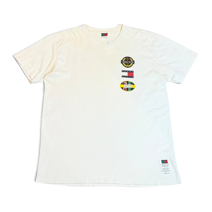 Tommy Patta White Graphic T-Shirt (XXL)