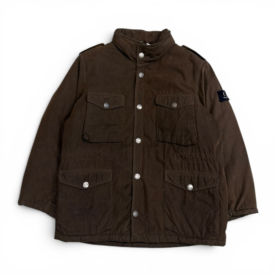 Vintage Cp Company Puffer Jacket Brown (XS)