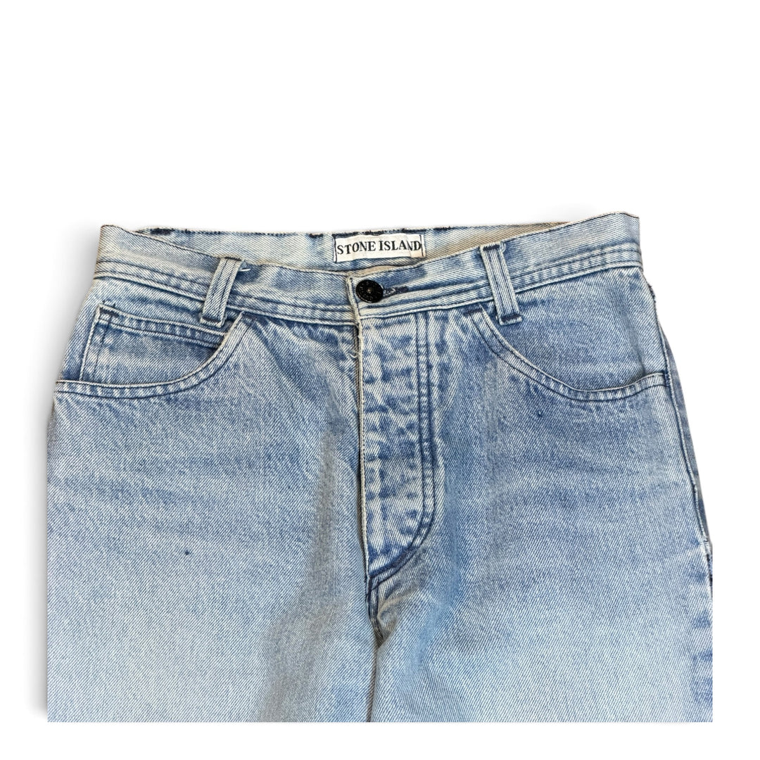 Vintage Stone Island Light Blue Denim Trousers (26)