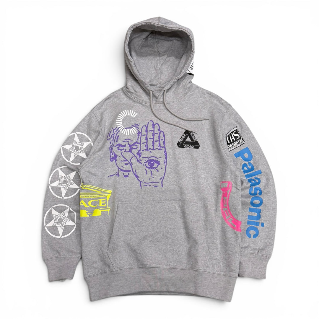 Palace x Cannondale Grey Mad Boy Pullover Hoodie (L)