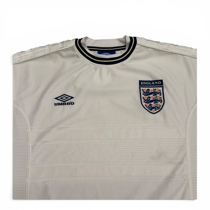 1999 Vintage England Umbro White Home Football Shirt (L)