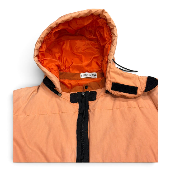 Vintage Stone Island Waxed Cotton Puffer Jacket Pink (XL)