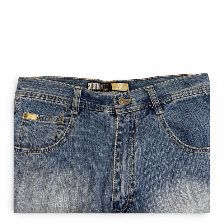 Vintage Southpole 90's Baggy Denim Shorts Blue (32")