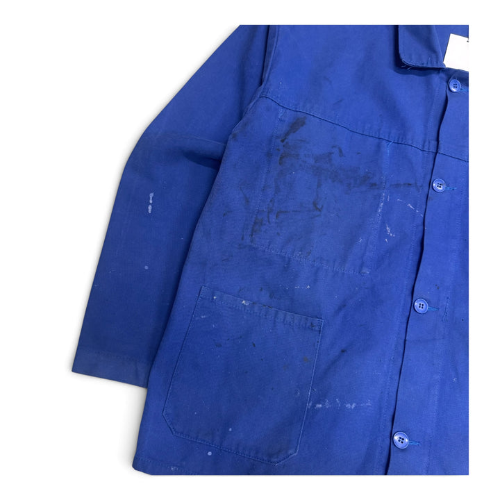 Vintage Distressed Blue French Chore Jacket (XL)
