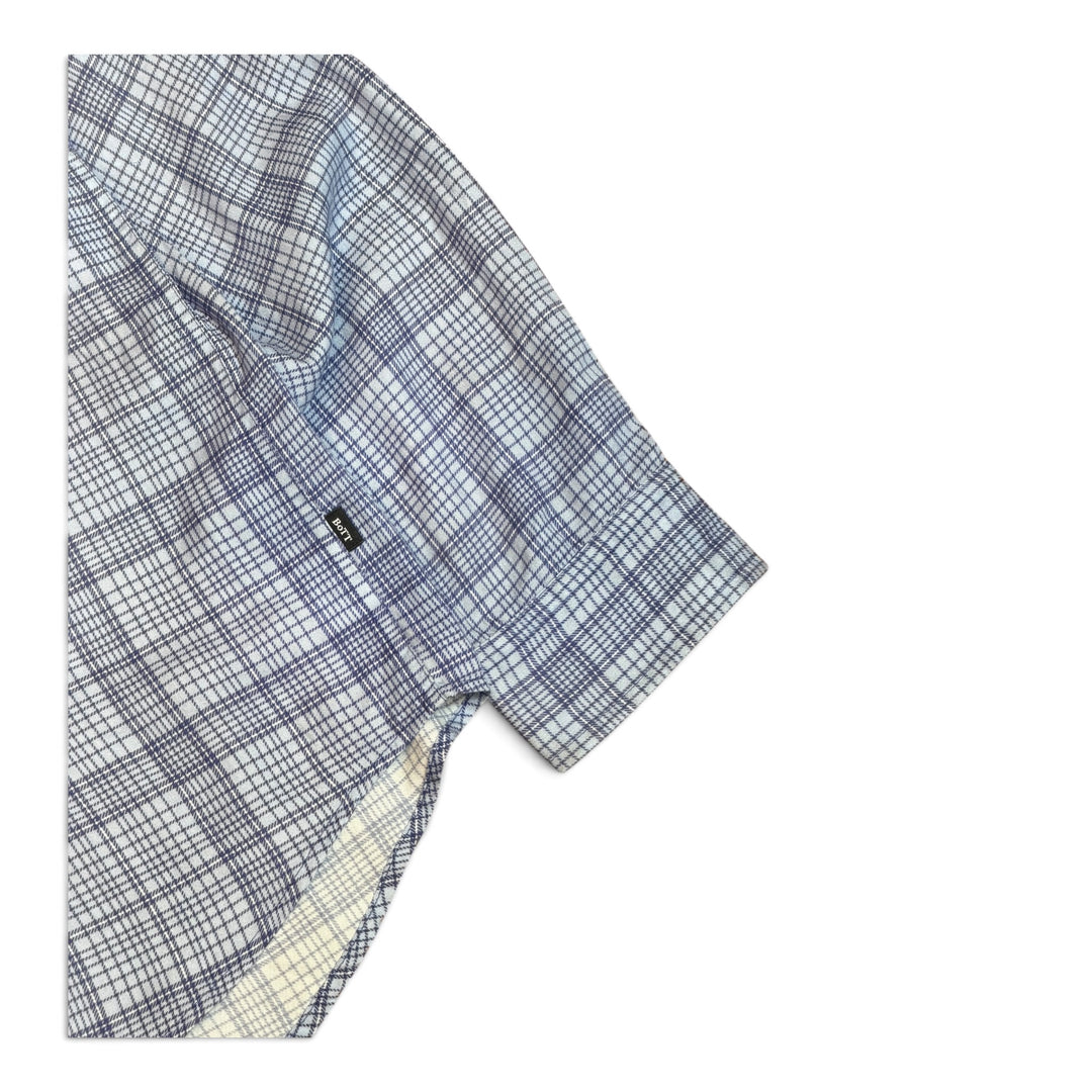 Bott Blue Checkered Lyocell Long Sleeve Shirt (XL)