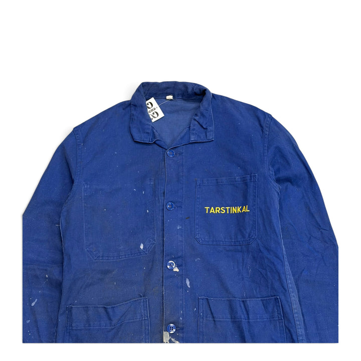 Vintage French Workwear Chore Jacket Blue (M)