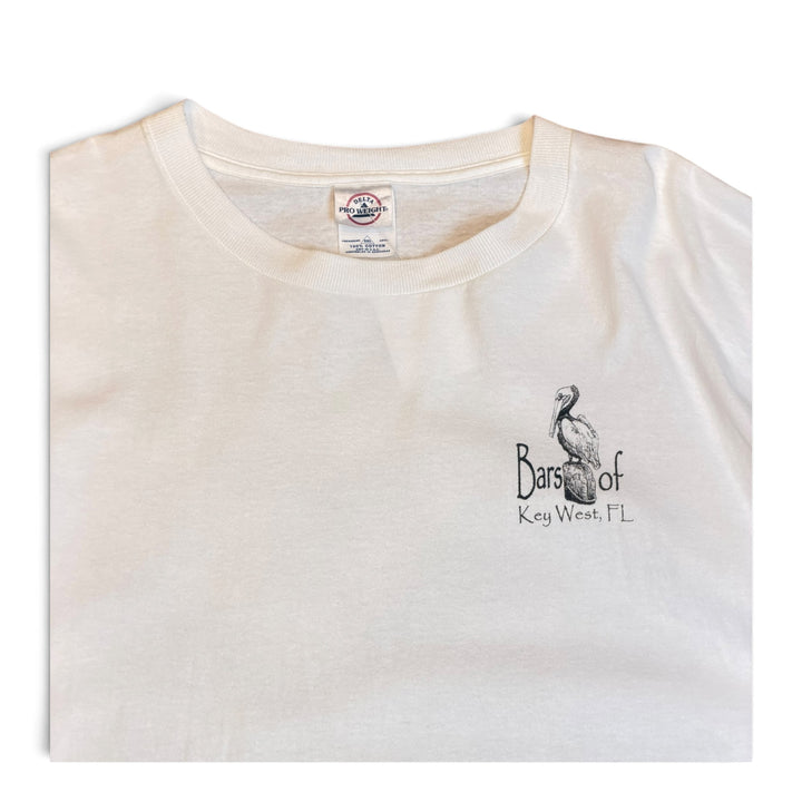 Vintage Key West Florida White Graphic T-Shirt (XXL)