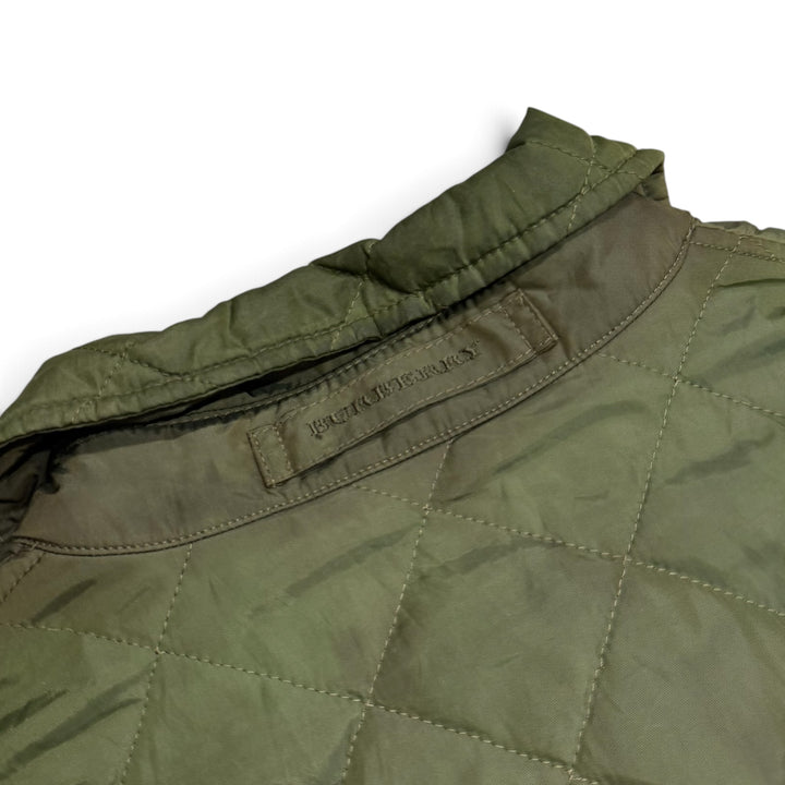 Vintage Burberrys Quilted Jacket Green (L)