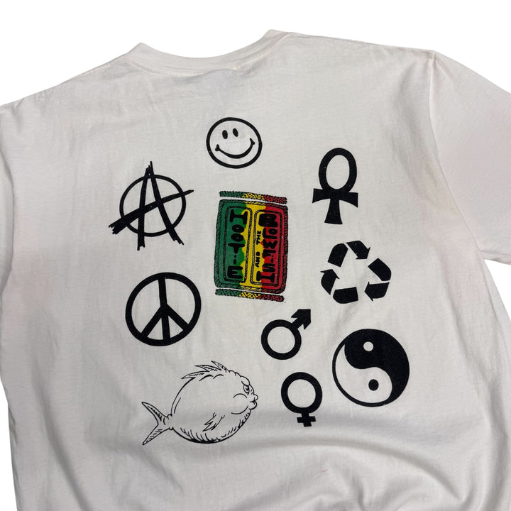 Vintage Whats Your Sign Graphic T shirt White (XL)
