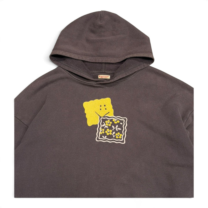 Kapital Dark Grey Graphic Pullover Hoodie (L)