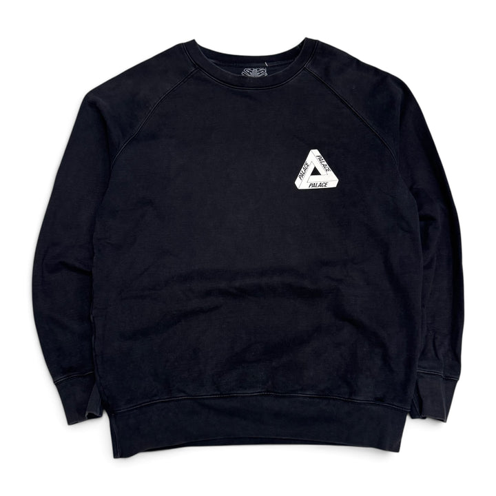 Palace Faded Big Logo Sweatshirt Black (XXL)