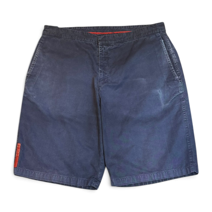 Vintage Prada Navy Faded Chino Shorts (34)