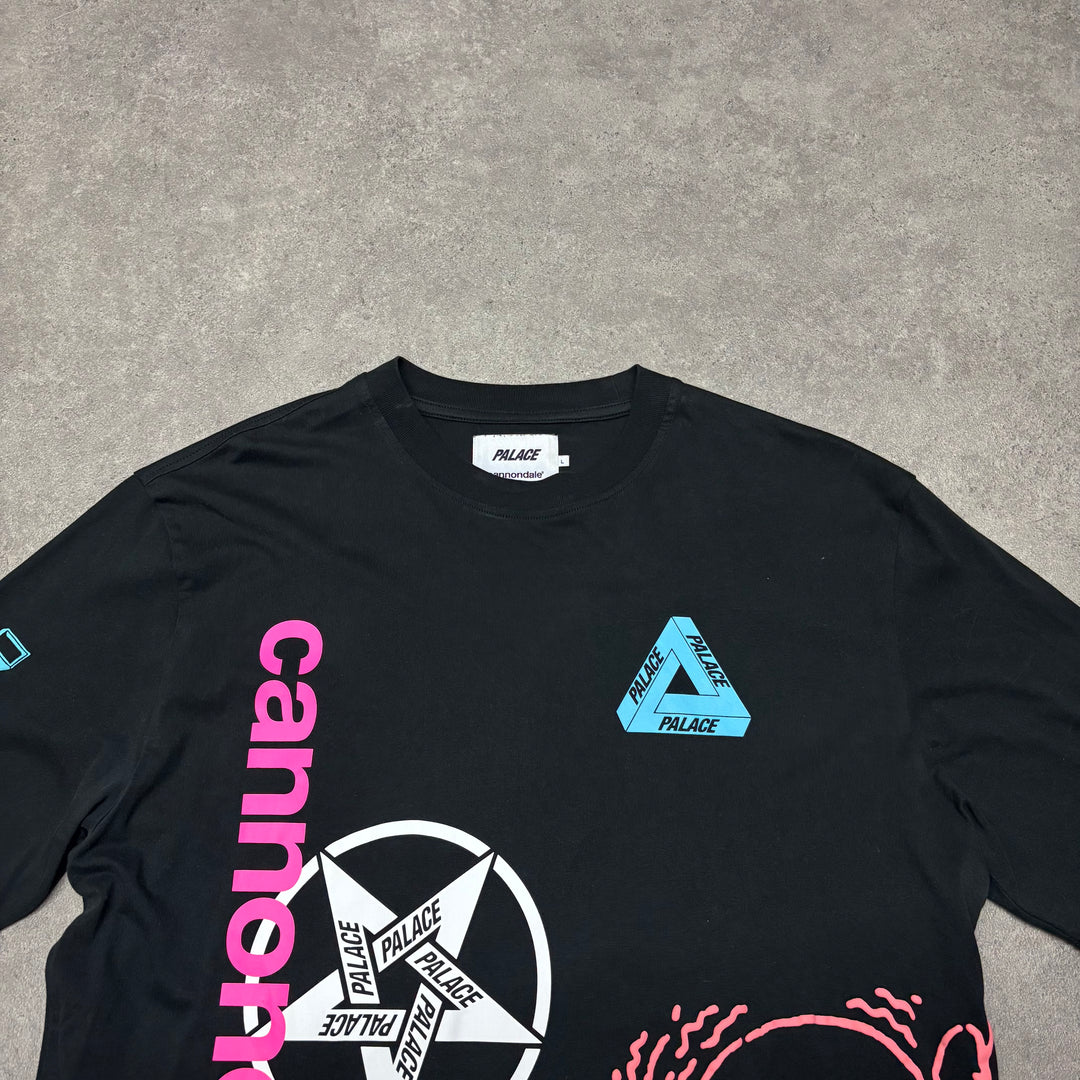 Palace x Canondale Black Graphic print T-Shirt (L)