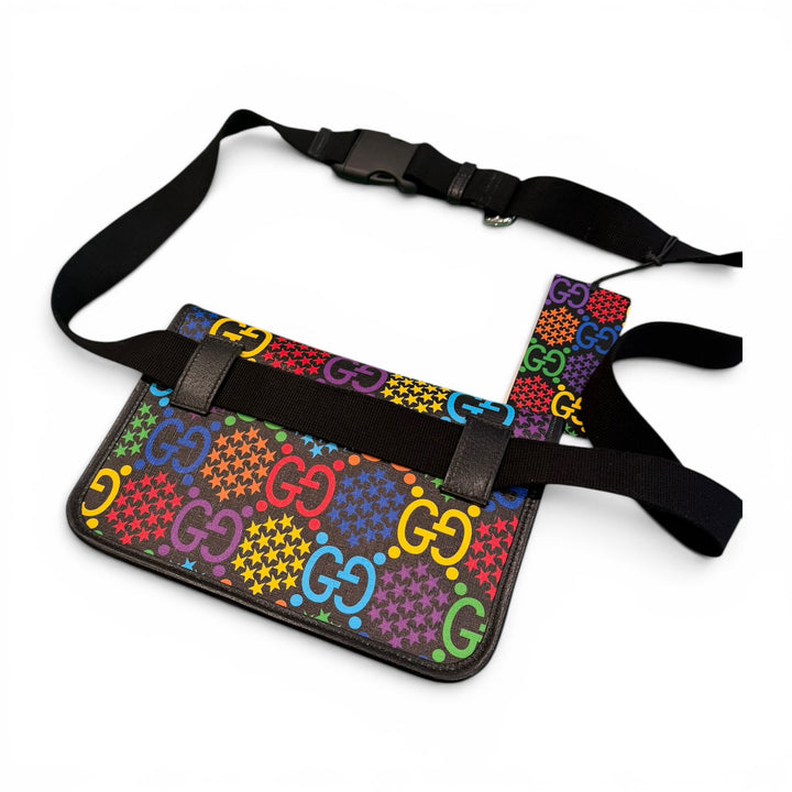Gucci GG Supreme Psychedelic Black Belt Bag