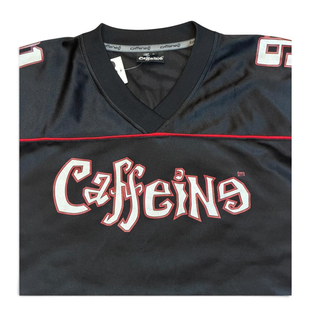 Vintage Caffeine Black American Football Jersey (L)