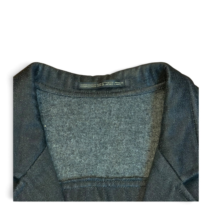 Vintage Yohji Yamamoto Dark Grey & Black Wool Trench Coat (XL)