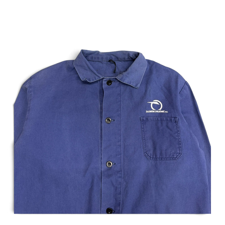 Vintage French Chore Jacket Faded Blue (M)