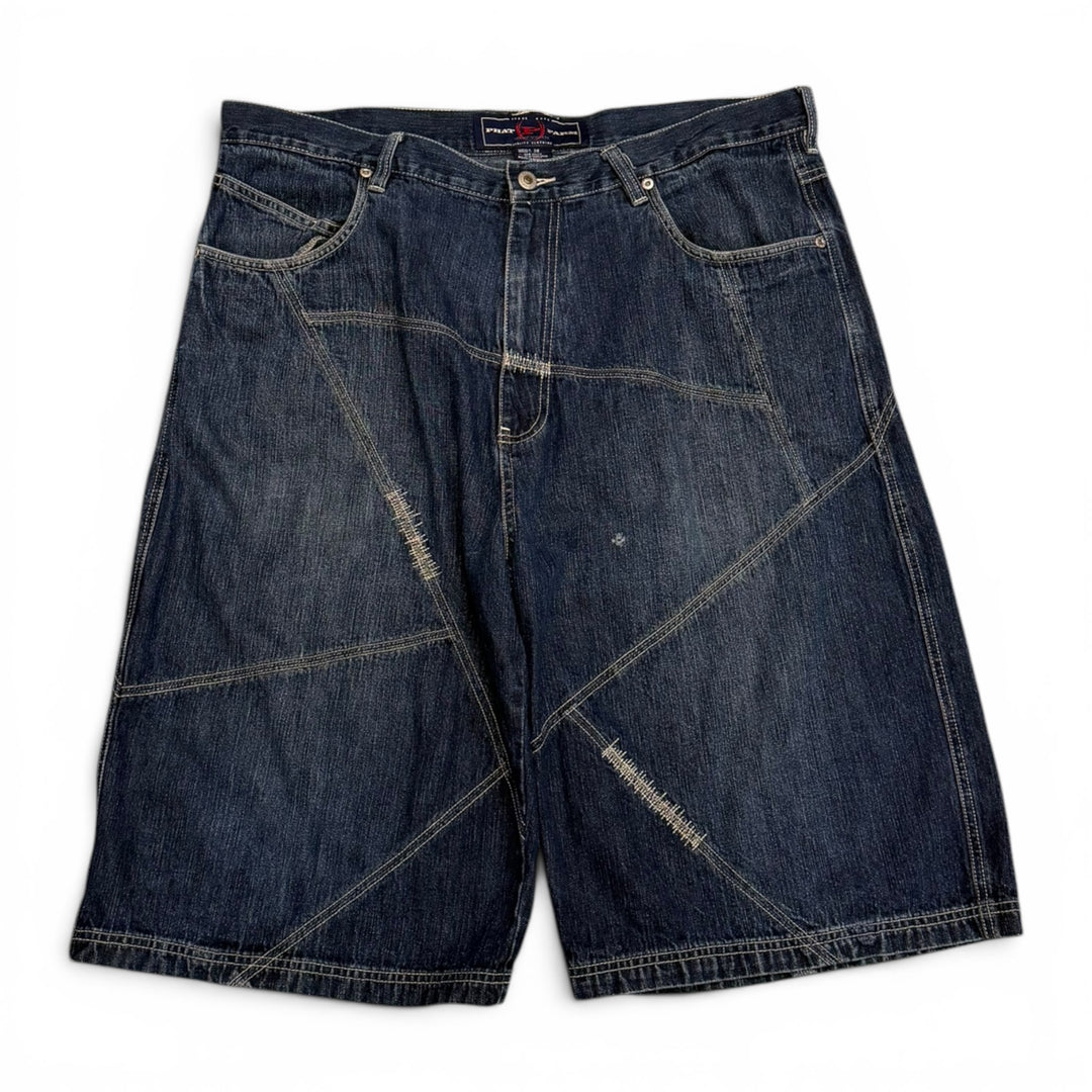 Vintage Phat Farm 90's Baggy Denim Shorts Navy (38")