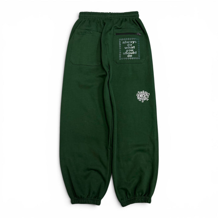 Always Do What You Should Do Joggers Green (M)