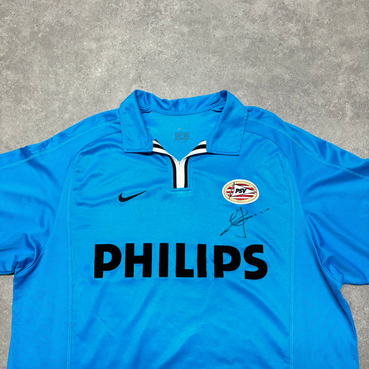 2002' Vintage Nike PSV Blue Away Football Shirt (L)