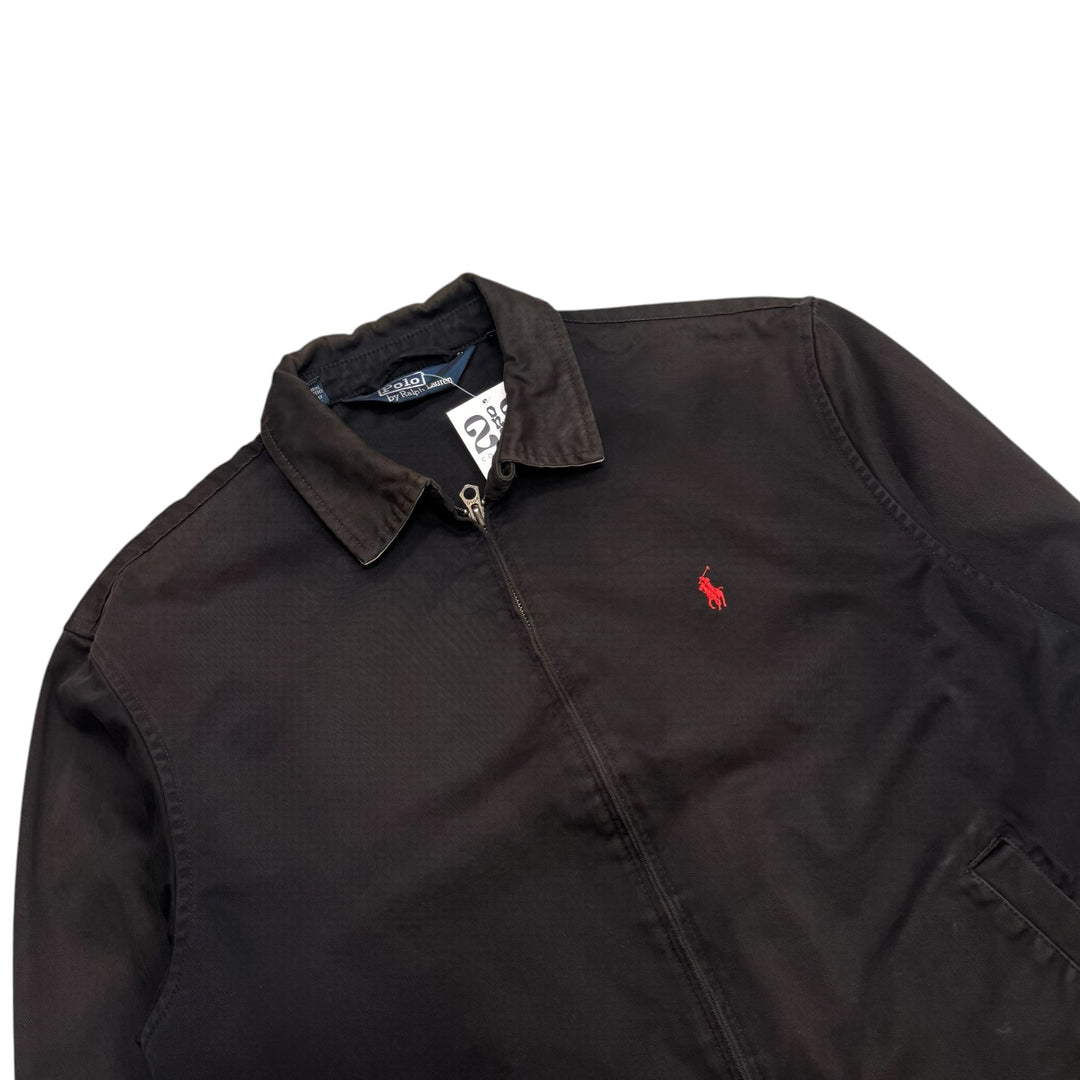 Vintage Polo Ralph Lauren Black Faded Harington Jacket (L)