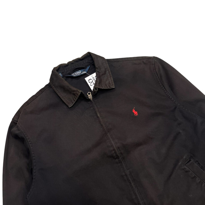 Vintage Polo Ralph Lauren Black Faded Harington Jacket (L)