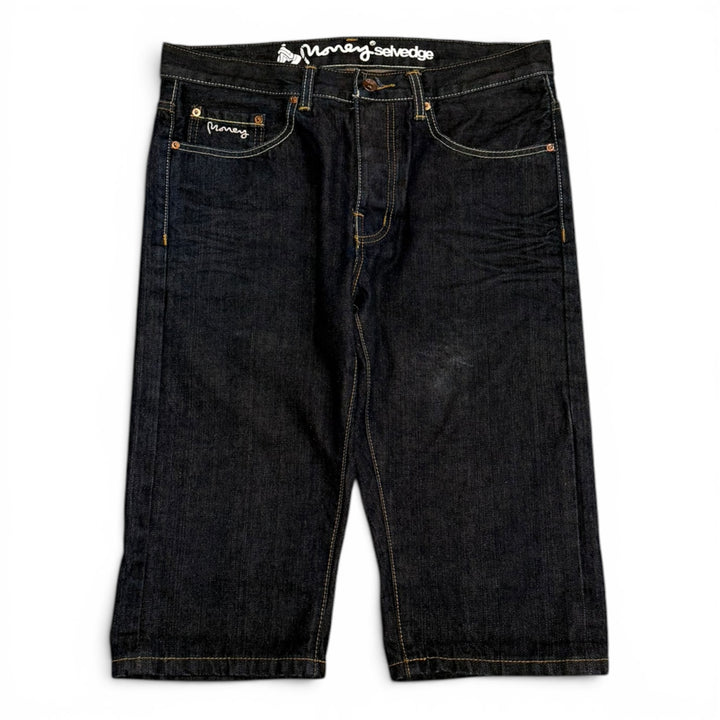 Money Selvedge Denim Shorts Navy (32")