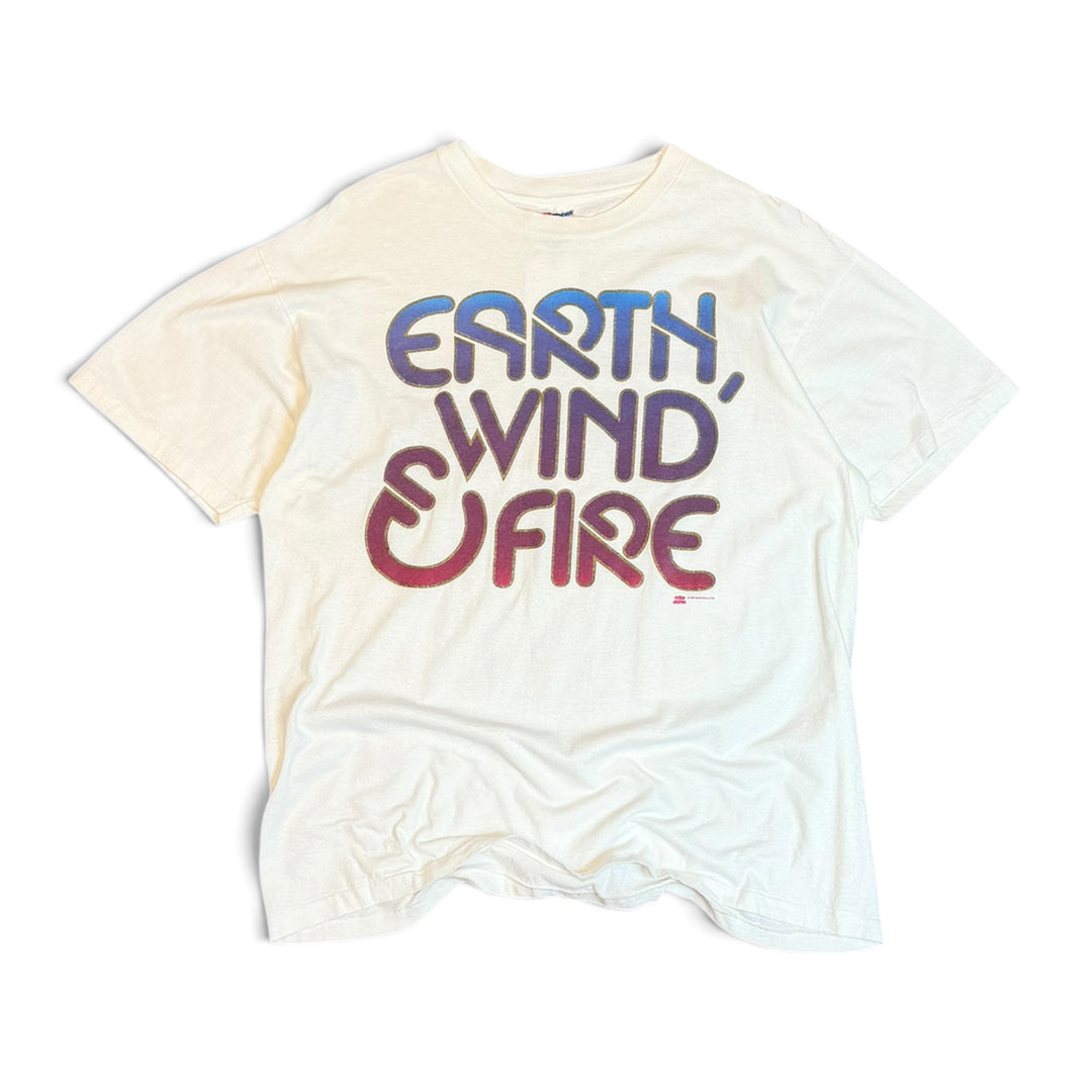 90's Vintage Earth Wind & Fire White Graphic T-Shirt (XL)