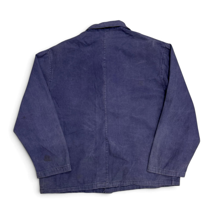 Vintage Chore French Workwear Jacket Blue (L)