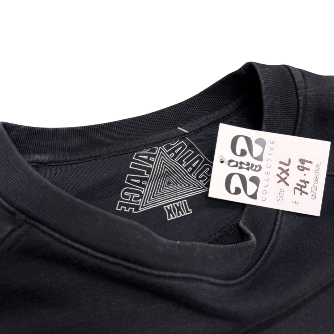 Palace Faded Big Logo Sweatshirt Black (XXL)