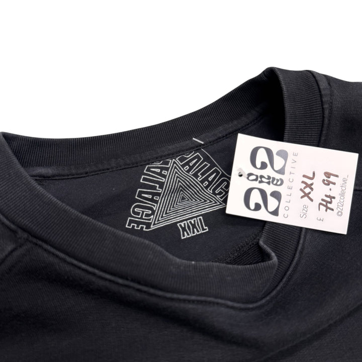 Palace Faded Big Logo Sweatshirt Black (XXL)