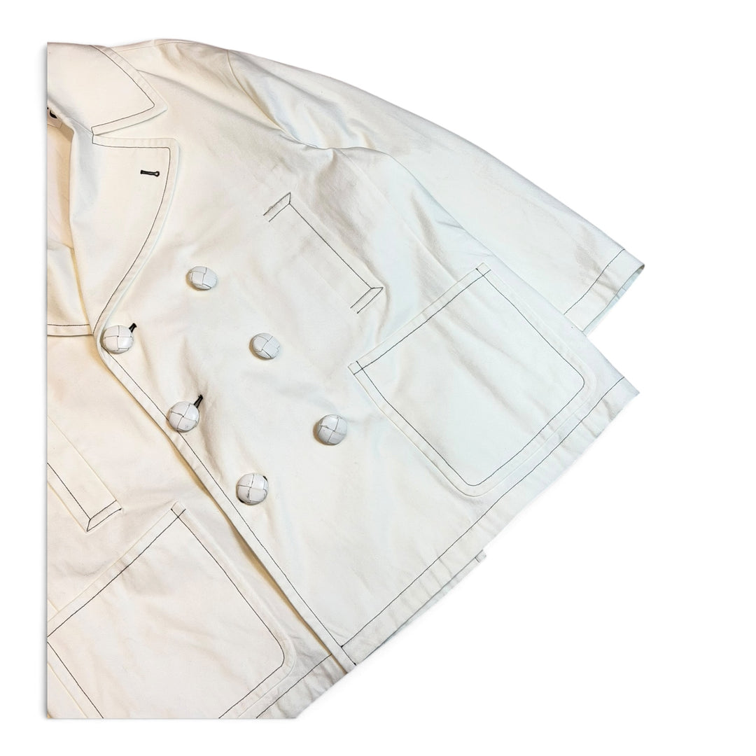 J W Anderson x Tom Od Findland White Pea Coat (XL)