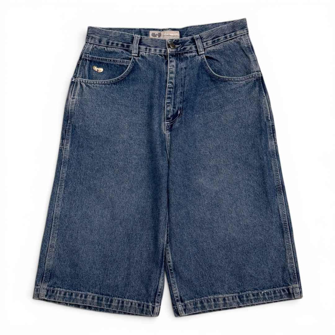 Vintage Wu Wear Baggy Denim Shorts Blue (32")