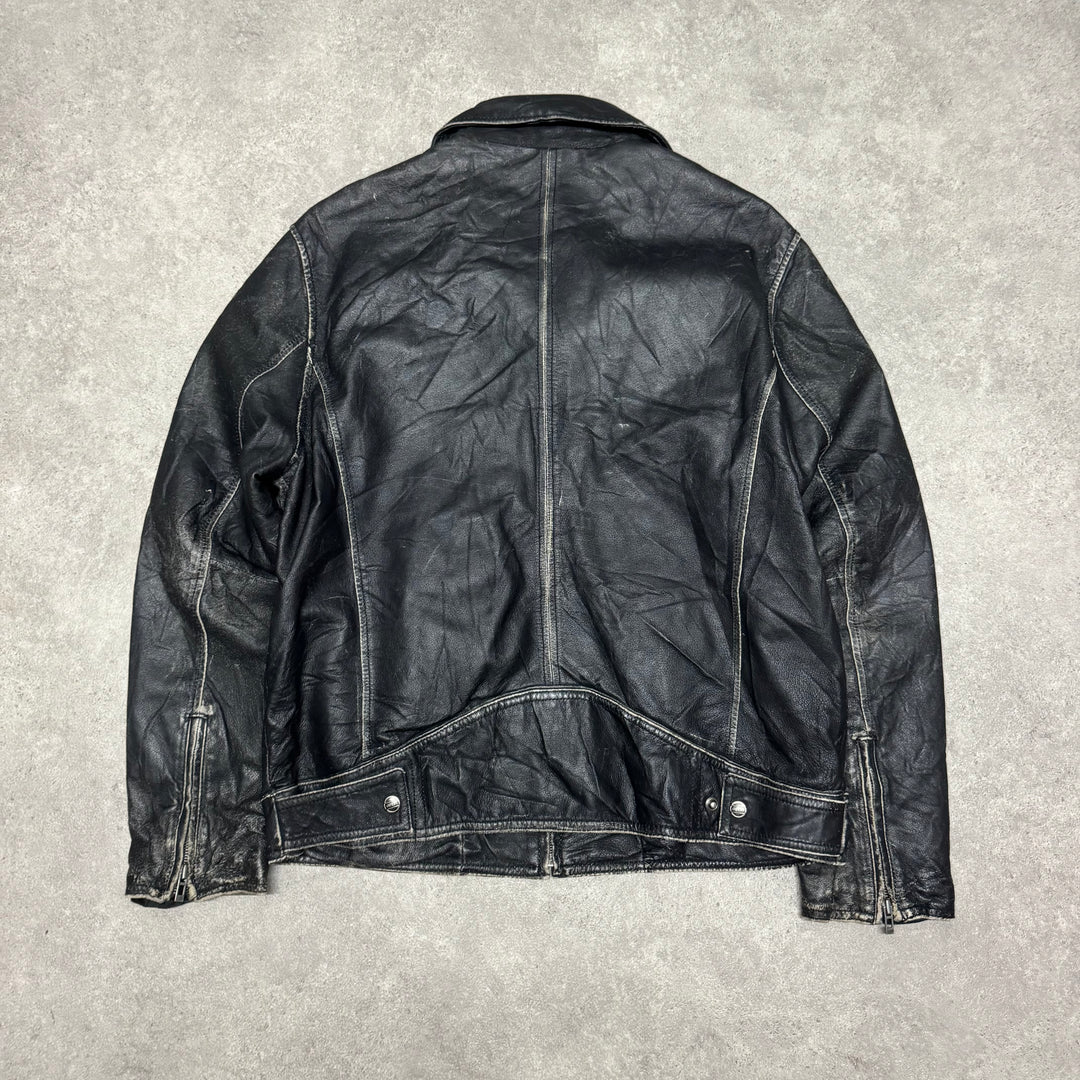 Vintage Guess Leather Jacket (M)