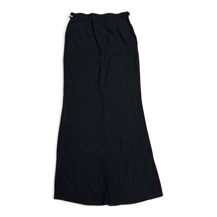 Vintage Emporio Armani Linen Flare Trousers Black (30)