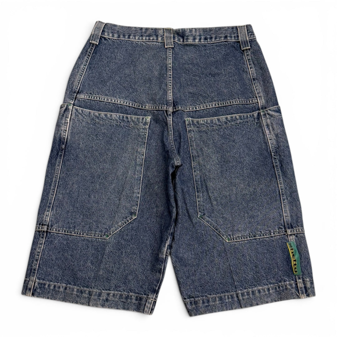 Vintage Wambo 90's Baggy Denim Shorts Blue (36")
