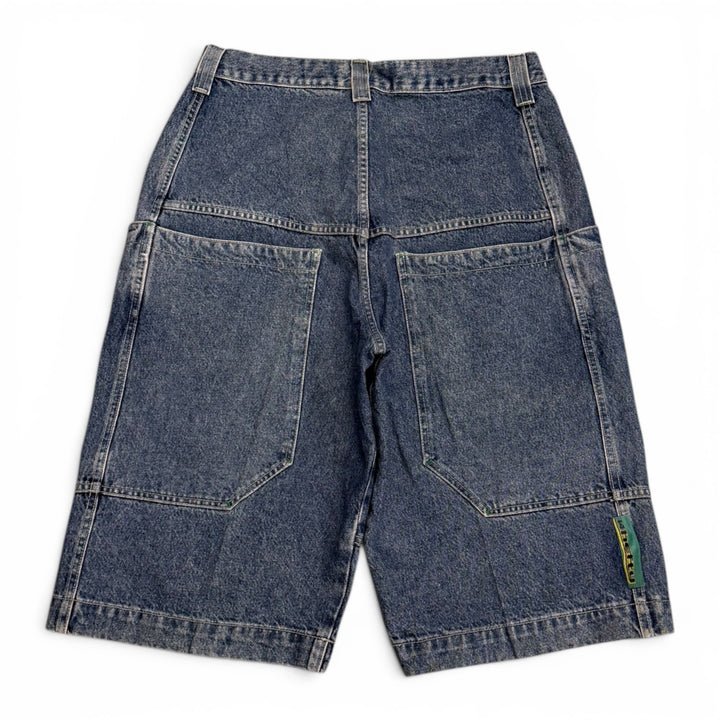 Vintage Wambo 90's Baggy Denim Shorts Blue (36")
