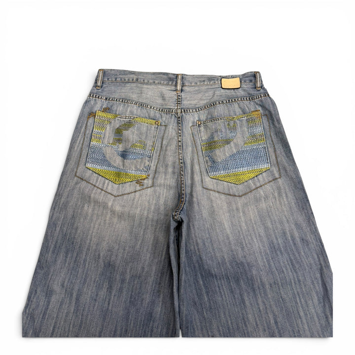 Vintage  90's Ecko Baggy Denim Shorts Blue (38")