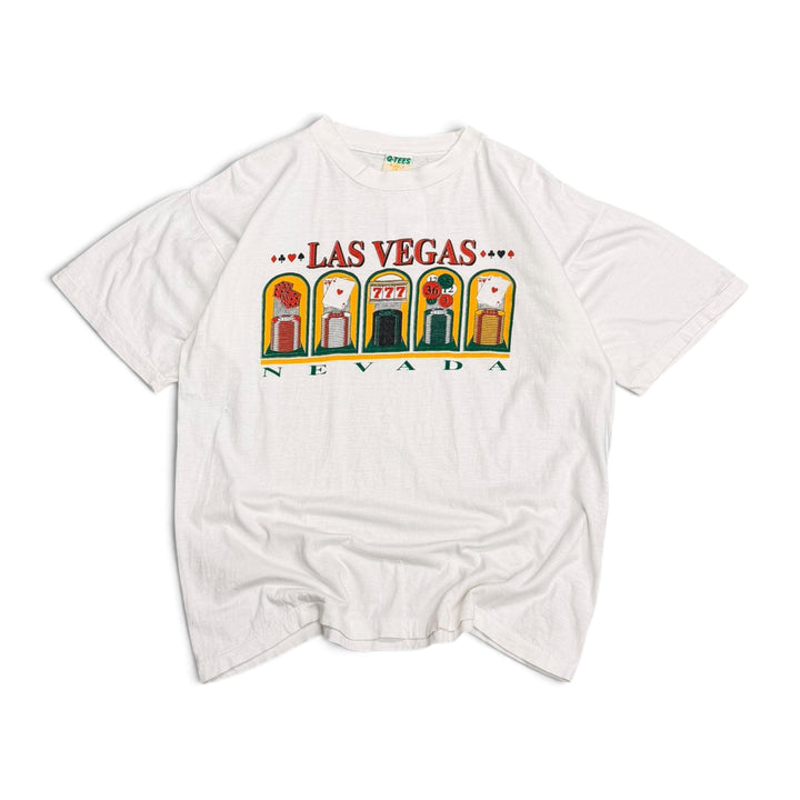 Vintage Las Vegas Nevada Graphic T shirt White (L)