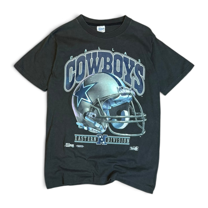 1991 Vintage Dallas Cowboys Black Graphic T-Shirt (M)
