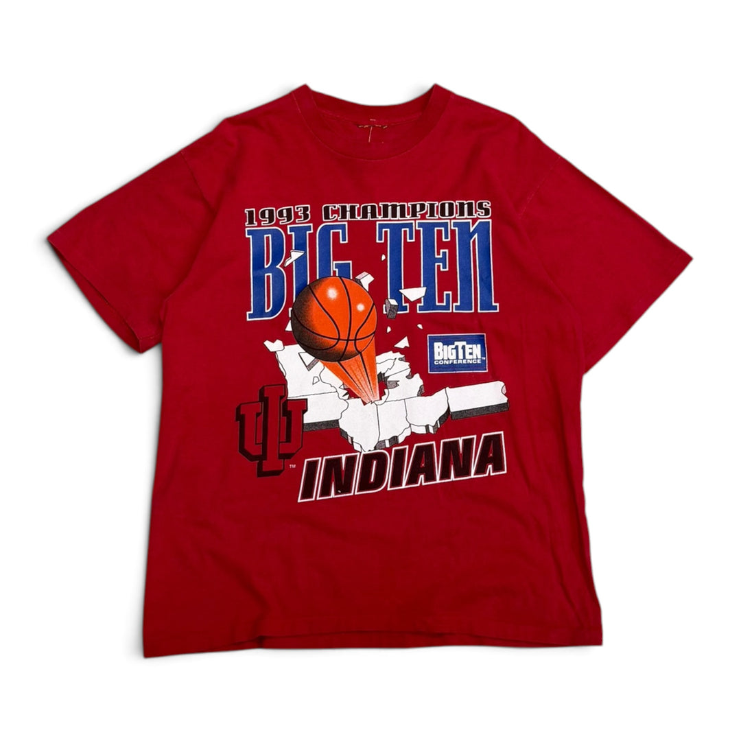 Vintage Big Ten Indiana Graphic T shirt Red (XL)